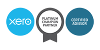 Logo Xero Gold Champion Partner Cert Advisor Badges RGB 2